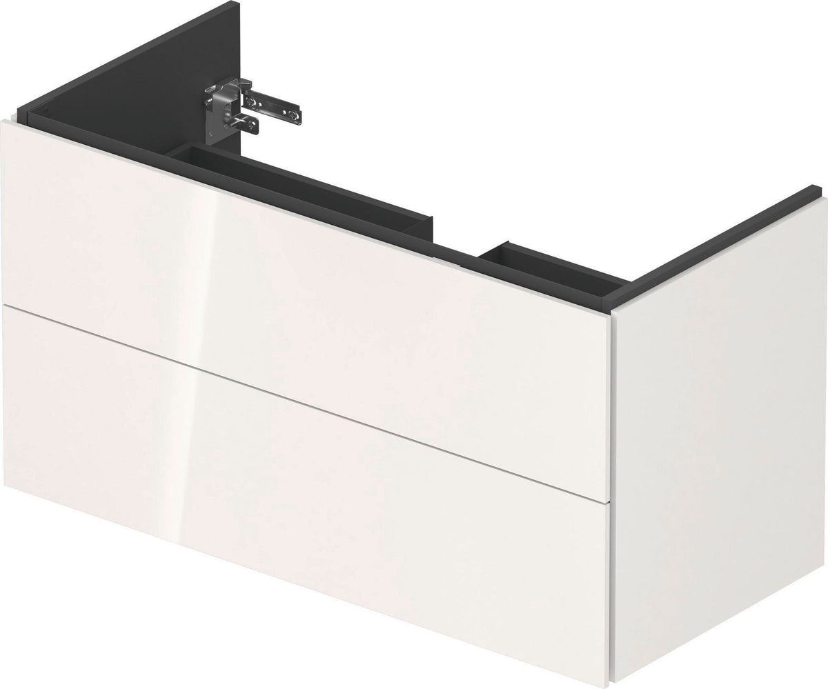 Duravit L-Cube Waschtischunterbau 1020 mm taupe matt – wandhängend, 2 Schubkästen, Tip-On