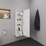 Duravit D-Neo Halbhochschrank 400 mm Eiche mit 1 Tür und Soft-Close