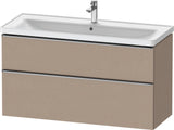 DURAVIT D-Neo Waschtischunterbau 1184 mm Eiche Schwarz mit Bronze Griff