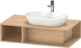 Duravit D-Neo Waschtischunterbau 800 mm Betongrau Matt – Wandhängend, 1 offenes Fach links