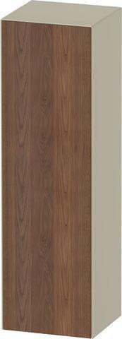 Duravit White Tulip Halbhochschrank 1320 mm, 1 Tür, Nussbaum/Taupe, Soft-Close, von Philippe Starck