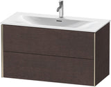 DURAVIT XViu Waschtischunterbau wandhängend 1010 mm, 2 Schubkästen, weiß matt – mit Tip-On-Technik