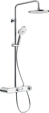 DURAVIT Duschsystem Shower Systems Shelf 1050 MinusFlow Brausethermostat Chrom Weiß Hochglanz