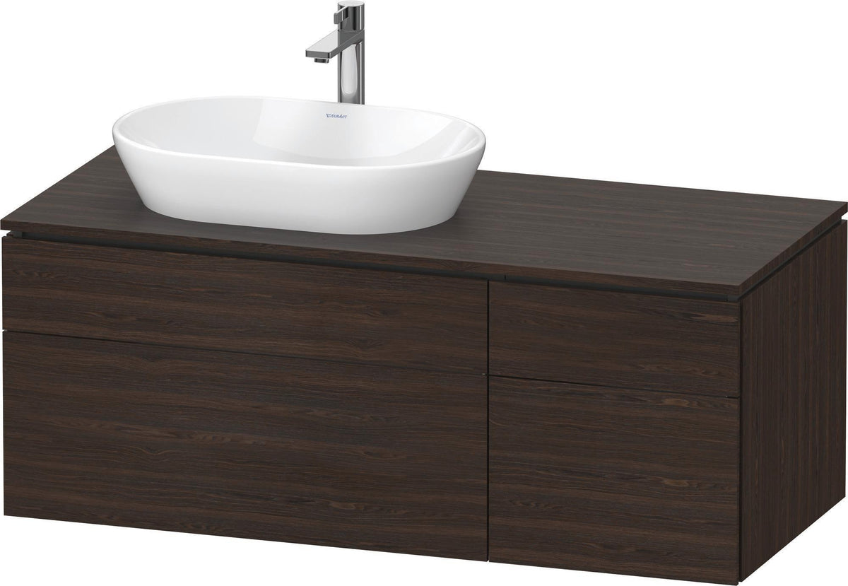DURAVIT L-Cube Waschtischunterbau 1220 mm taupe supermatt mit Tip-On-Technik und Soft-Close