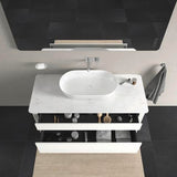 Duravit Luv Waschtischunterbau bodenstehend 1338 mm Weiß Seidenmatt mit Tip-On-Technik