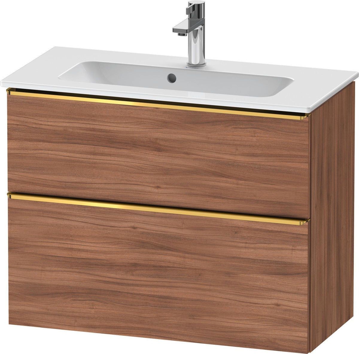 DURAVIT D-Neo Waschtischunterbau 810 mm Eiche Schwarz Bronze, wandhängend, 1 Auszug