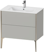 betongrau matt / Spanplatte / Ausz.champagner