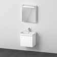 Duravit No.1 Möbel-Set 600x450mm, Waschtisch mit Unterbau und Spiegelschrank, Weiß Matt