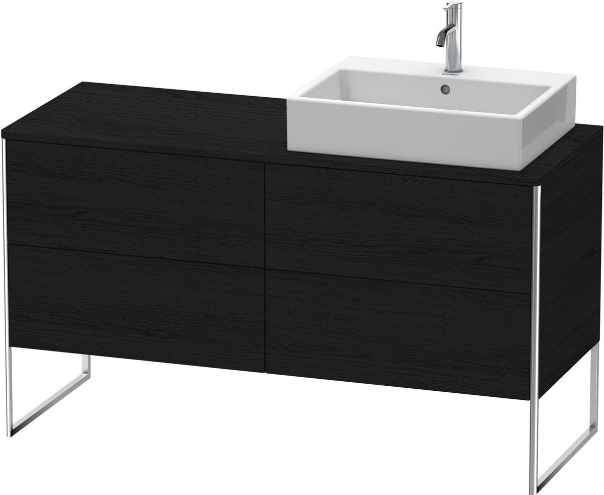 DURAVIT XSquare Waschtischunterbau betongrau matt 1400 mm mit 4 Auszügen