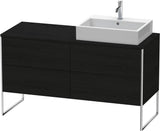 DURAVIT XSquare Waschtischunterbau betongrau matt 1400 mm mit 4 Auszügen