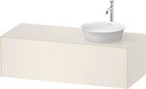 DURAVIT White Tulip Konsolenwaschtischunterbau 1300 mm Nussbaum Taupe mit 1 Auszug