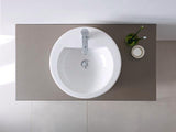 Duravit Aufsatzbecken Darling New 470 mm mit Überlauf und Hahnlochbank, geschliffen weiß