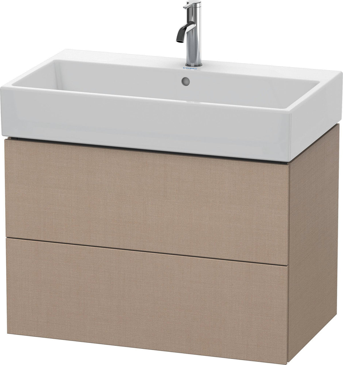 DURAVIT L-Cube Waschtischunterbau 784 mm, 2 Schubkästen, Weiß Matt, Wandhängend