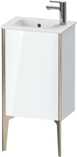 DURAVIT XViu Waschtischunterbau bodenstehend 1 Tür 594x410x290 mm rechts weiß hochglanz