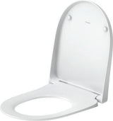 DURAVIT Univavo WC-Sitz D-Form tief 438 mm mit Absenkautomatik und Edelstahl-Scharnieren