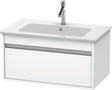 Duravit Ketho Waschtischunterbau 800 mm Weiß Matt mit 1 Auszug & Soft-Close