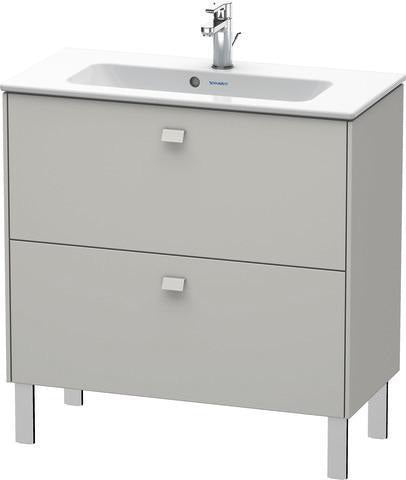 Duravit Waschtischunterbau Brioso Compact 683 mm betongrau matt mit 2 Auszügen