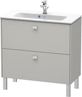 Duravit Waschtischunterbau Brioso Compact 683 mm betongrau matt mit 2 Auszügen