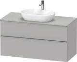 DURAVIT D-Neo Konsolenwaschtischunterbau 1200 mm Eiche Schwarz Matt mit Bronze Griff