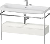 Duravit Waschtischset Happy D.2 Plus 1175x490mm Taupe Supermatt Ein Hahnloch