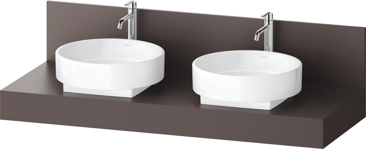 DURAVIT Balcoon Konsole 1400 mm mit Ausschnitt links – Elfenbein Matt