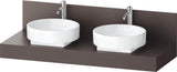 DURAVIT Balcoon Konsole 1400 mm mit Ausschnitt links – Elfenbein Matt