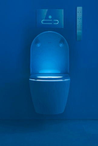 Duravit DuraSystem Elektronische Betätigungsplatte Glas Weiß Infrarot Dual Flush