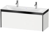Duravit Möbelwaschtischset XViu 1200x480mm mit Unterbau, 1 Auszug, Nussbaum Mitte