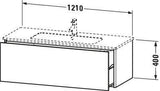 Duravit Waschtischunterbau XSQUARE 1210 mm wandhängend für ME by Starck