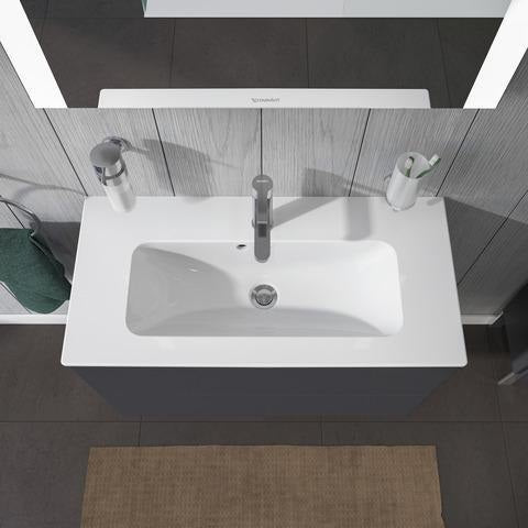 DURAVIT L-Cube Waschtischunterbau 820 mm weiß matt mit 2 Schubkästen und Tip-On-Technik