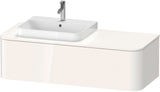 DURAVIT Happy D.2 Konsolenwaschtischunterbau 1300 mm taupe supermatt mit Tip-On Technik und LED