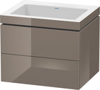 Mitteldichte Faserplatte (MDF) / flannel grey hochglanz / ohne Hahnloch
