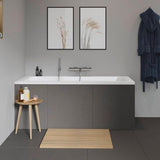 DURAVIT D-Code Einbau-Badewanne 1700x750 mm Weiß mit Überlauf und 1 Rückenschräge