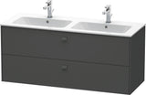 DURAVIT Brioso Waschtischunterbau 2 Schubkästen 1290 mm Betongrau Matt