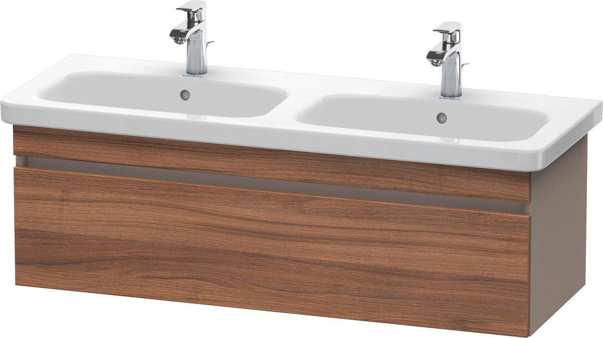 Duravit DuraStyle Waschtischunterbau 1230 mm betongrau matt – wandhängend, 1 Auszug, Soft-Close