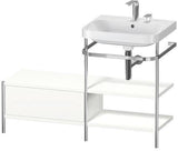 Duravit Happy D.2 Plus Waschtischunterbau 1200x490mm mit Metallkonsole, supermatt – bodenstehend, seitlicher Anbau links