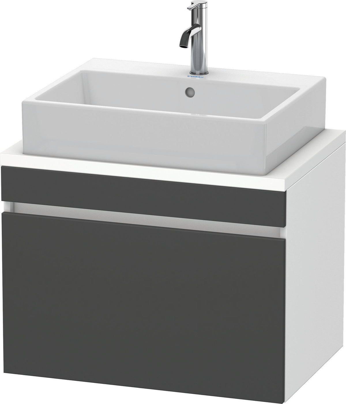 DURAVIT DuraStyle Konsolenunterschrank 700 mm betongrau matt mit Soft-Close-Auszug