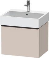 DURAVIT D-Neo Waschtischunterbau 584 mm wandhängend mit 1 Auszug, Griff Bronze, Weiß Matt