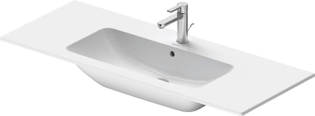 DURAVIT ME by Starck Möbelwaschtisch 1230 mm Weiß mit Überlauf und 2 Hahnlöchern