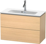 DURAVIT L-Cube Waschtischunterbau 820 mm weiß matt mit 2 Schubkästen und Tip-On-Technik