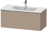 Duravit D-Neo Waschtischunterbau 1010 mm, 1 Auszug, Weiß Matt, Griff Bronze Gebürstet, Wandhängend