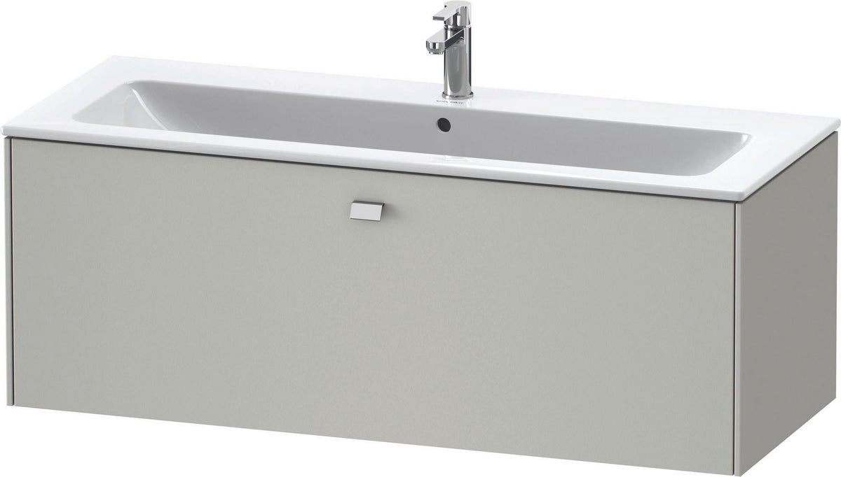 Duravit Brioso Waschtischunterbau 620 mm betongrau matt mit 1 Auszug und Soft-Close