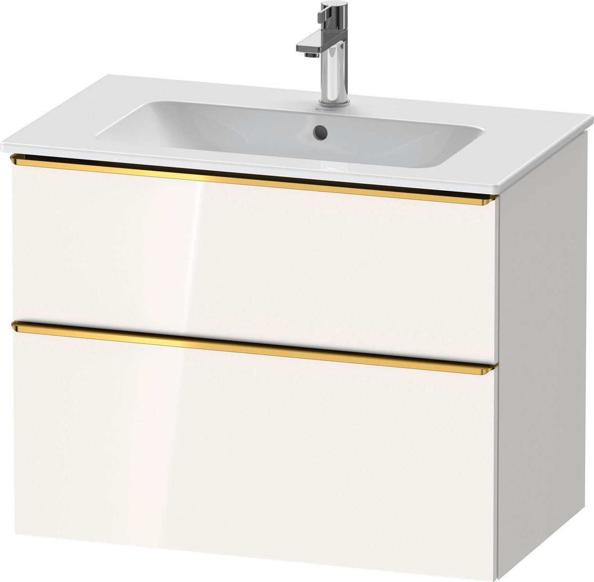 Duravit D-Neo Waschtischunterbau 810 mm betongrau matt mit Soft-Close-Auszug