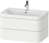 Duravit Waschtischset Happy D.2 Plus 2 Schubkästen 775x490 mm taupe supermatt