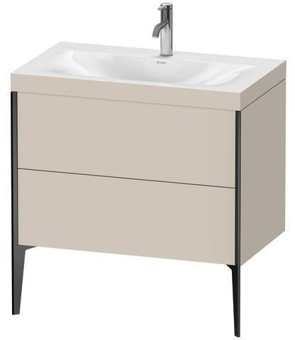 Duravit Möbelwaschtischset XVIU 800x480mm Chaos mit Möbelwaschtisch Viu und Unterbau