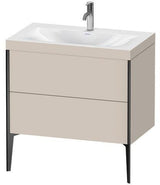 Duravit Möbelwaschtischset XVIU 800x480mm Chaos mit Möbelwaschtisch Viu und Unterbau
