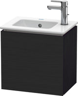 DURAVIT L-Cube Waschtischunterbau 420 mm Eiche Schwarz, 1 Tür links, wandhängend