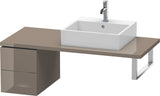 DURAVIT L-Cube Unterschrank 400x320x548mm Weiß Matt mit 2 Schubkästen und Tip-on-Technik