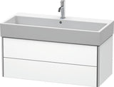 DURAVIT XSquare Waschtischunterbau 984 mm mit 2 Schubkästen, Seitenteile s-matt, Eiche-Ausführung