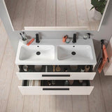 DURAVIT D-Code Spiegelschrank 1200 mm mit LED-Beleuchtung, 2 Türen, Front- und Innenspiegel